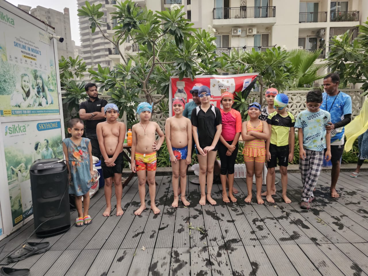 Swimming Completion at Sikka Skyhome 4